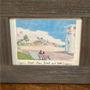 Laguna Beach California Art Print by Dick Sussman signed